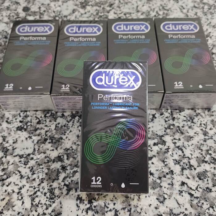 Bao cao su durex Performa hộp 12 chiếc kéo dài thời gian quan hệ chống