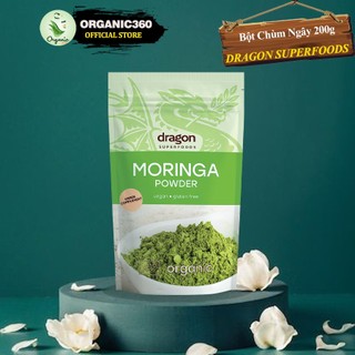 Bột chùm ngây hữu cơ dragon superfoods organic moringa powder 200g