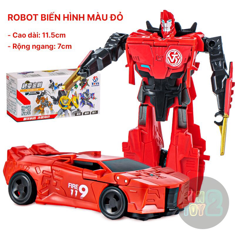 Đồ chơi ô tô lắp ghép robot biến hình Transformer Optimus Prime độc đáo