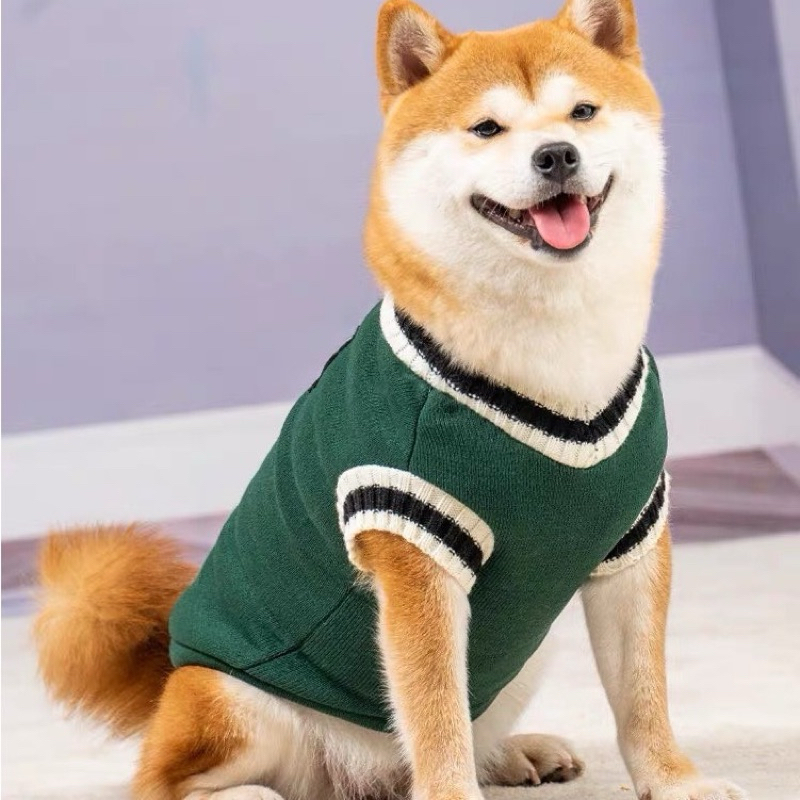 Áo len gile cho chó có lót nỉ cực ấm, áo size lớn cho chó - giahuypetshop