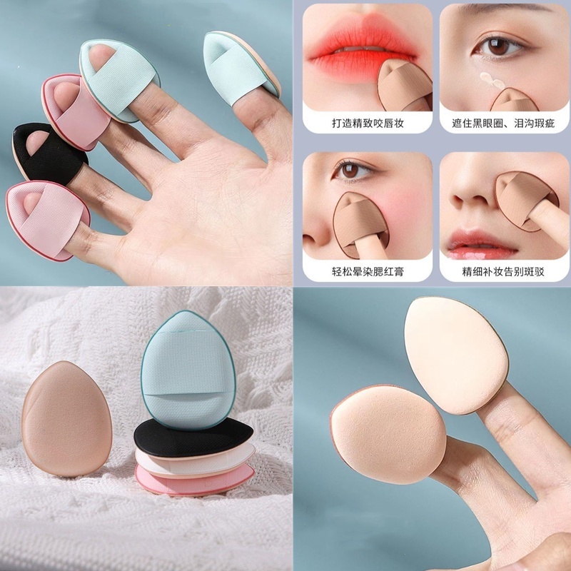 Wilburtay💗Mút Tán Kem Nền Che Khuyết Điểm Bằng Ngón Tay Mini Tiện Lợi