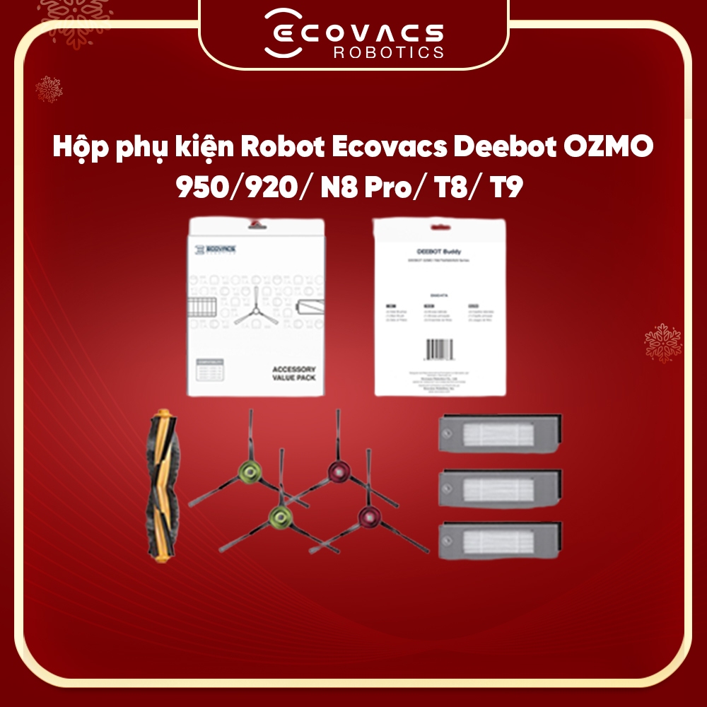 Phụ kiện thay thế Robot hút bụi Ecovacs ozmo 920/950/T5/N8 PRO/ T8/ T8 AIVI/ T9 - Hàng chính hãng