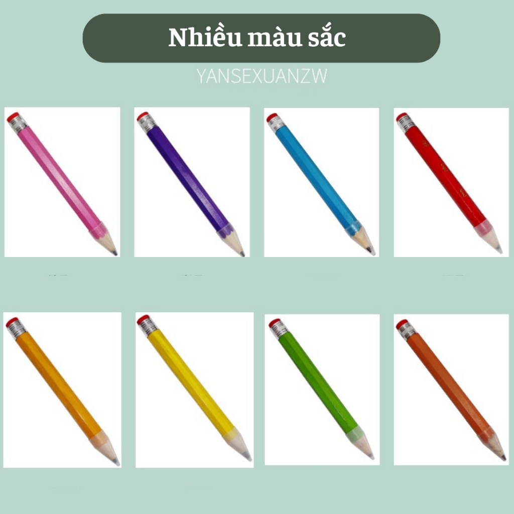Bút chì gỗ SIÊU TO KHỔNG LỒ sáng tạo đáng yêu