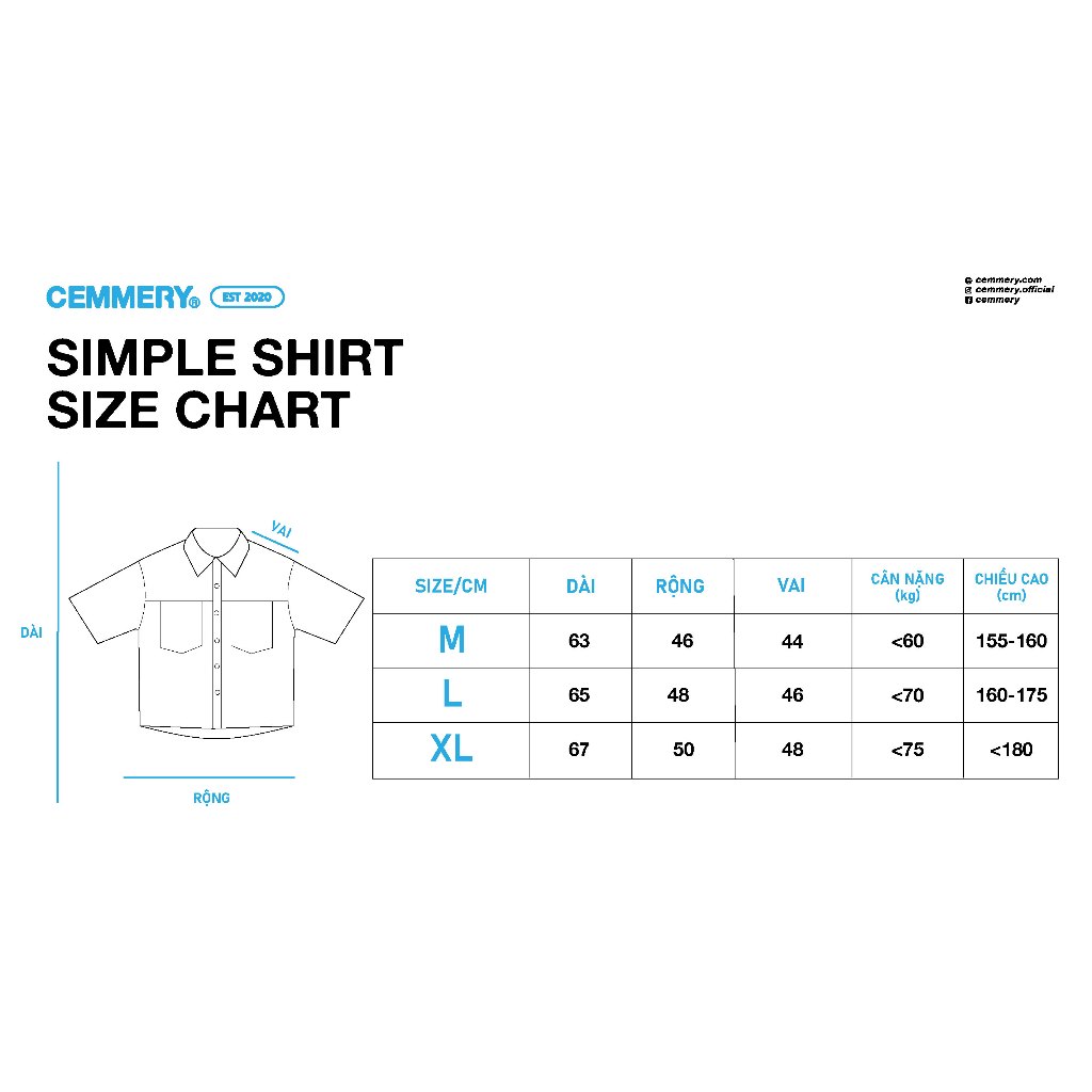 Áo Sơ Mi Tay Ngắn Simple Shirt Form Boxy Chính Hãng Cemmery Kaki cotton Unisex 4 Màu