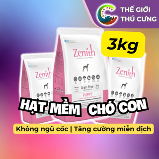 [Túi 3kg] Hạt mềm cho chó con ZENITH PUPPY | Không ngũ cốc | Hỗ trợ miễn dịch | Phát triển xương khớp
