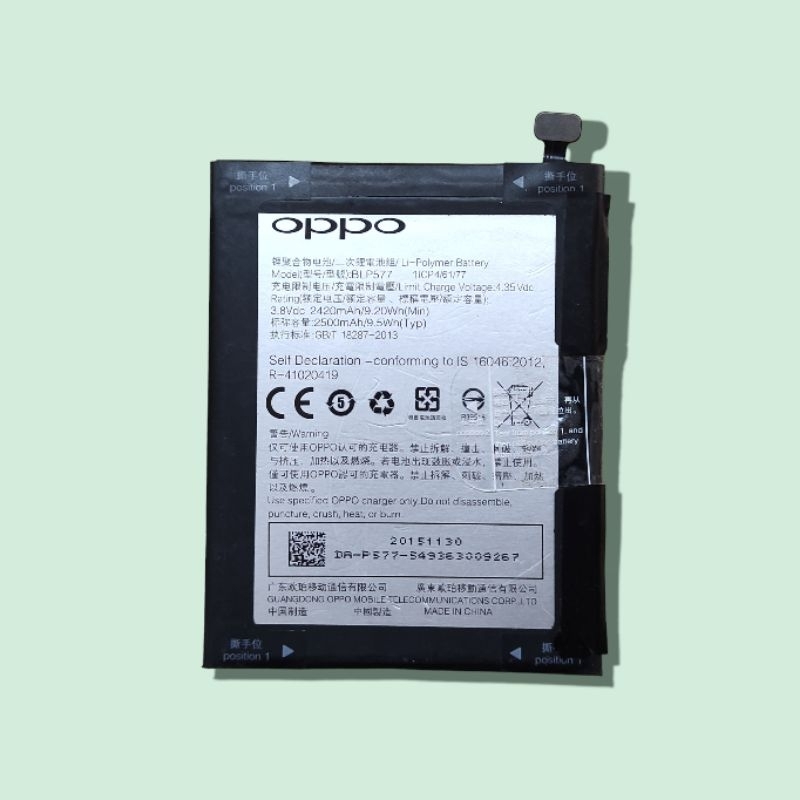 Pin Oppo Neo 7 BLP577 Tháo Máy Chính Hãng Đã Qua Sử Dụng Hoạt Động Tốt