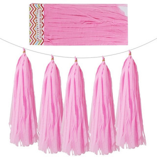 Set 5 tua rua giấy lụa trang trí sinh nhật, tiệc cưới