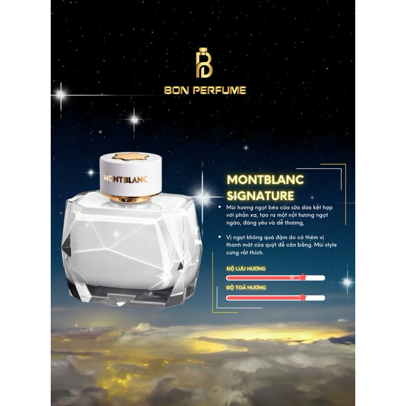 [Mã COSBAUH3 giảm 8% đơn 300K] < FULLSIZE > Nước hoa Montblanc Signature 90ML