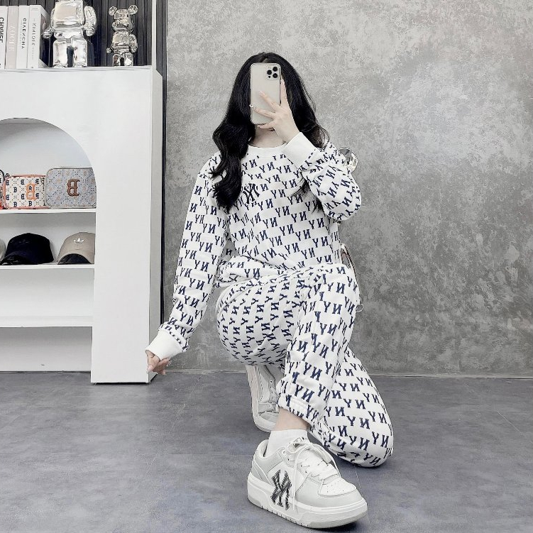 Áo nỉ Sweater nam nữ MLB NY Yankees nhiều màu hàng xuất dư cao cấp phong cách Hàn Quốc