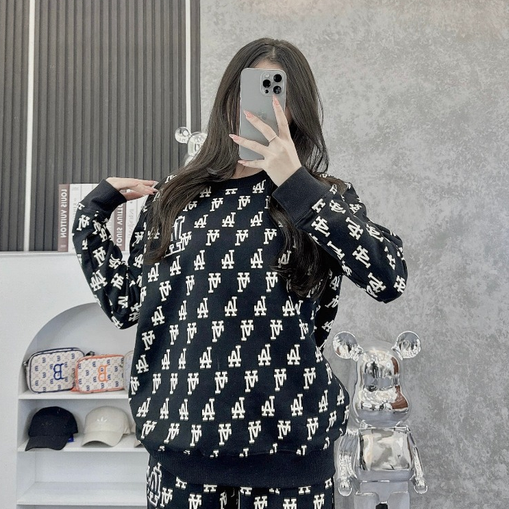 Áo nỉ Sweater nam nữ MLB NY Yankees nhiều màu hàng xuất dư cao cấp phong cách Hàn Quốc