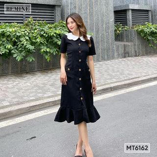 Đầm cổ phối tùng đuôi cá BEMINE MT6162
