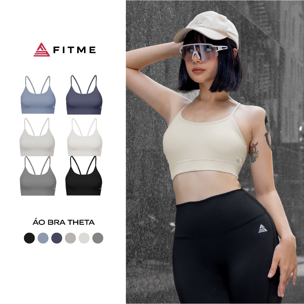 Áo bra tập gym yoga nữ Fitme Theta có mút chống sốc. nâng ngực chất thun thể thao cao cấp co giãn thoải mái BRTT | BigBuy360 - bigbuy360.vn