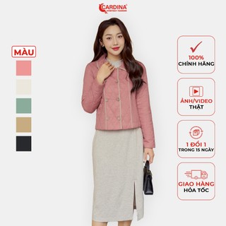 Áo khoác nữ CARDINA trần trám phối lé thân phom ôm vừa tôn dáng trẻ trung năng động 3PNF08