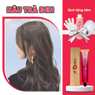 Thuốc Nhuộm Tóc nâu Trà Đen, Không cần tẩy - TẶNG KÈM THEO OXI