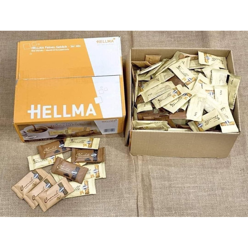 BÁNH QUY TỔNG HỢP HELLMA- HỘP 200C MIX 3 LOẠI- Đức - Hellma Feines geback 3-er mix 1120g