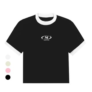 Áo thun Baby Tee LOGO M unisex phông Nam Nữ Local Brand Chính Hãng MIDORI FOR MAN
