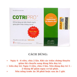 Cotripro - Viên Uống Hỗ Trợ Bệnh Trĩ