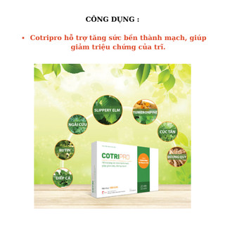 Cotripro - Viên Uống Hỗ Trợ Bệnh Trĩ