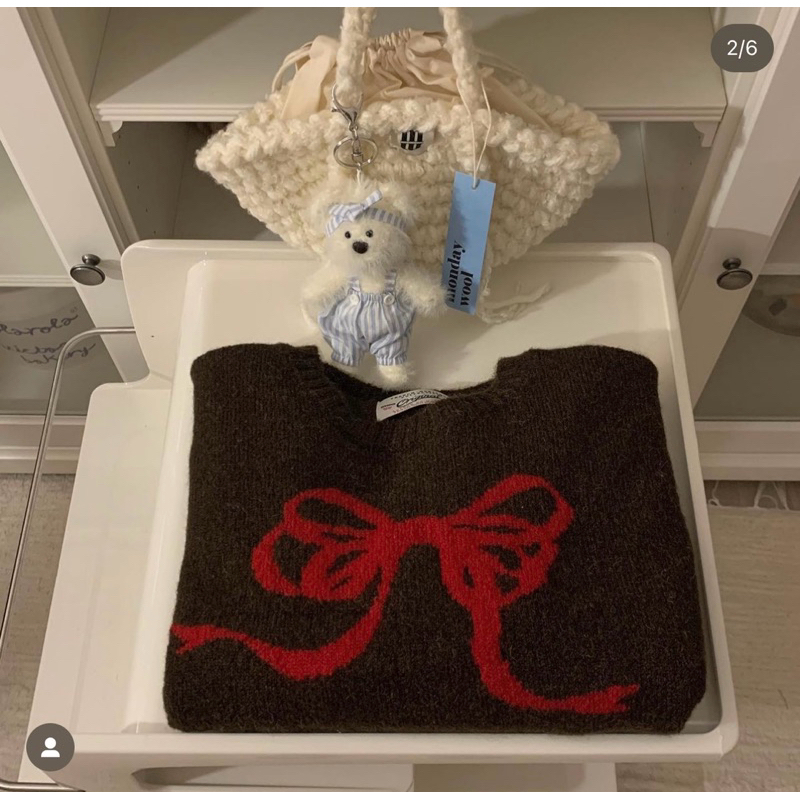 KAYY. Áo len nơ _ Alno