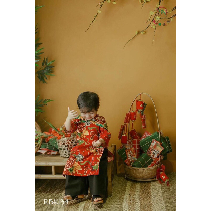 Áo dài công phượng bé trai bé gái