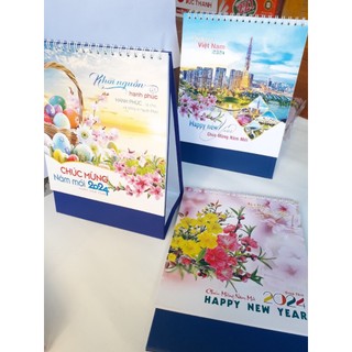(XẢ HÀNG) 01 cuốn lịch chữ A 2024 để bàn KT 17x24cm