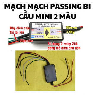 Mạch passing dùng cho đèn bi cầu 2 màu , passing L4x , Passing thường gắn xe máy tay ga xe điện