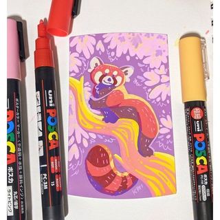 [TANUKI ART] Set bút Uni Posca vẽ đa chất liệu