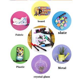 [TANUKI ART] Set bút Uni Posca vẽ đa chất liệu