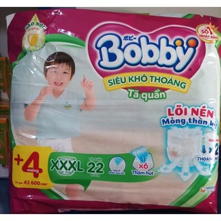 Tã/bỉm quần boby xxxl22+4 miếng