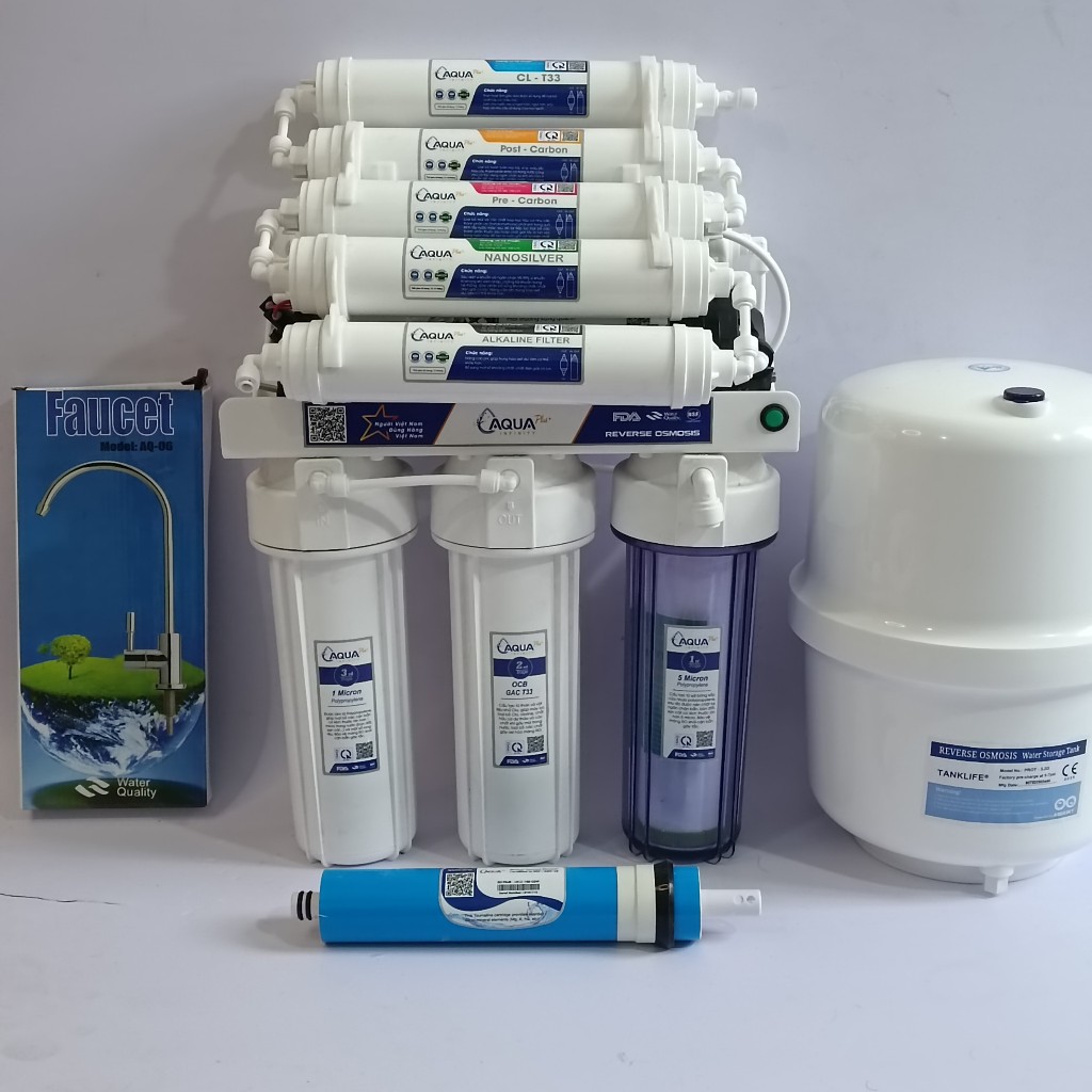 Máy Lọc Nước Aqua Plus Chính Hãng Không Tủ - Có Đèn UV 8,9,10,11 Cấp Lọc