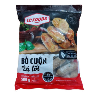 Bò cuộn lá lốt LCFoods 500g