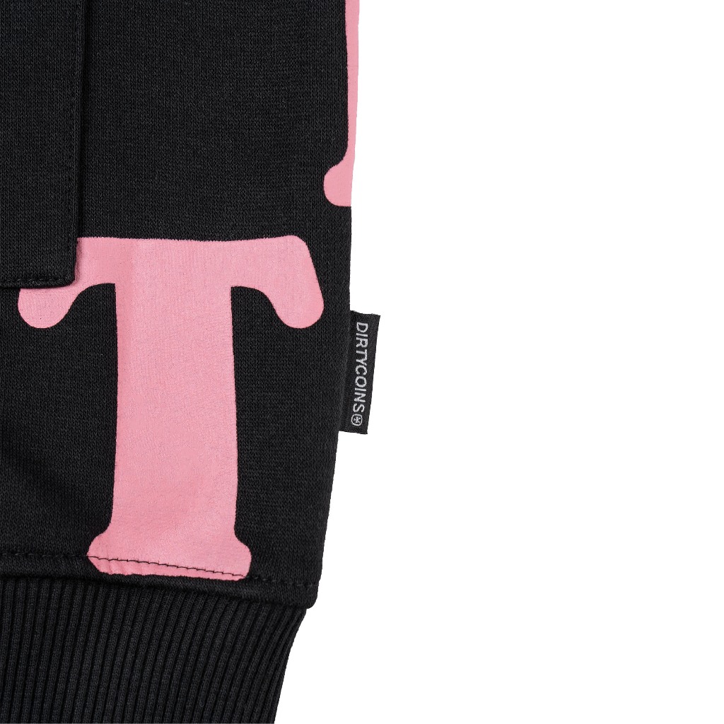 Áo Khoác DirtyCoins Print Cardigan - Black/Pink