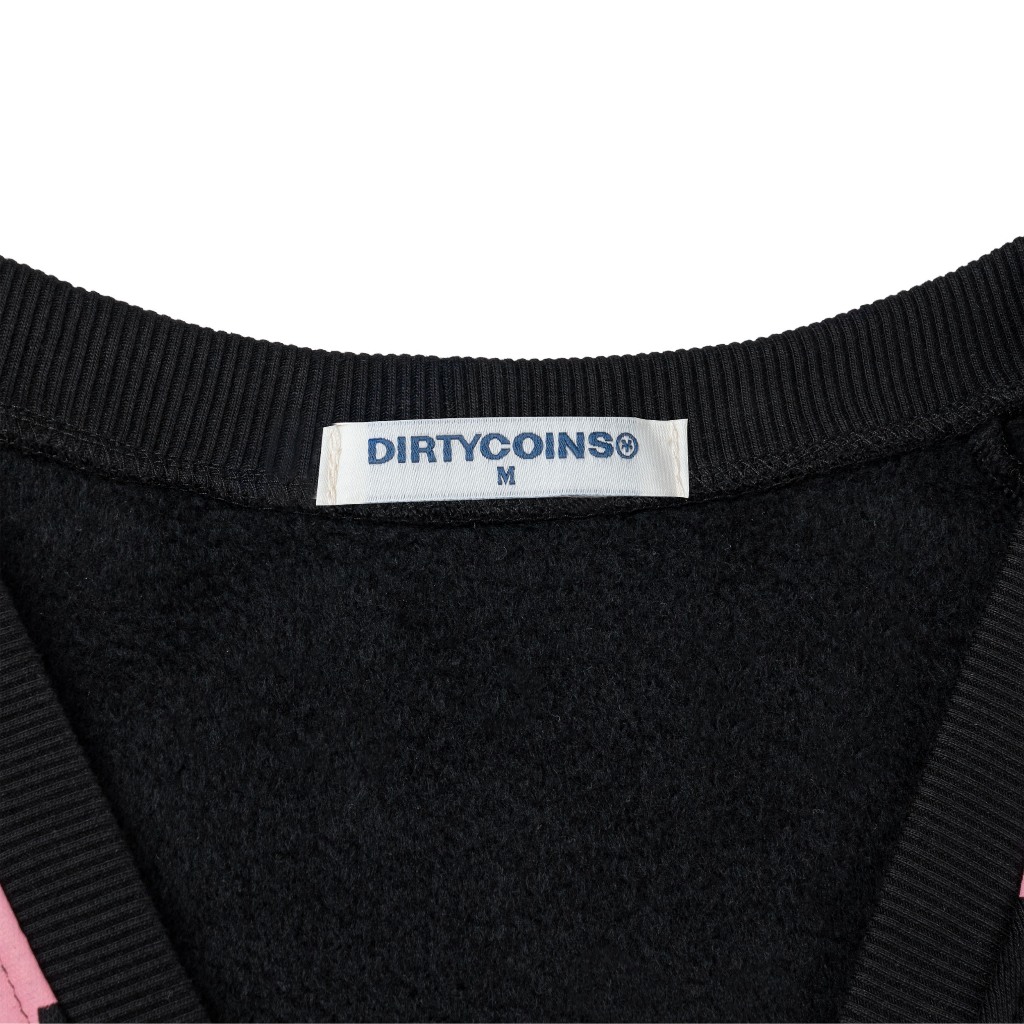 Áo Khoác DirtyCoins Print Cardigan - Black/Pink