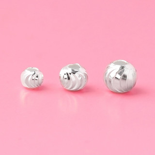[S925] Set 2 Charm bi phay bạc 4mm - MH948 MOCHUONG JEWELRY