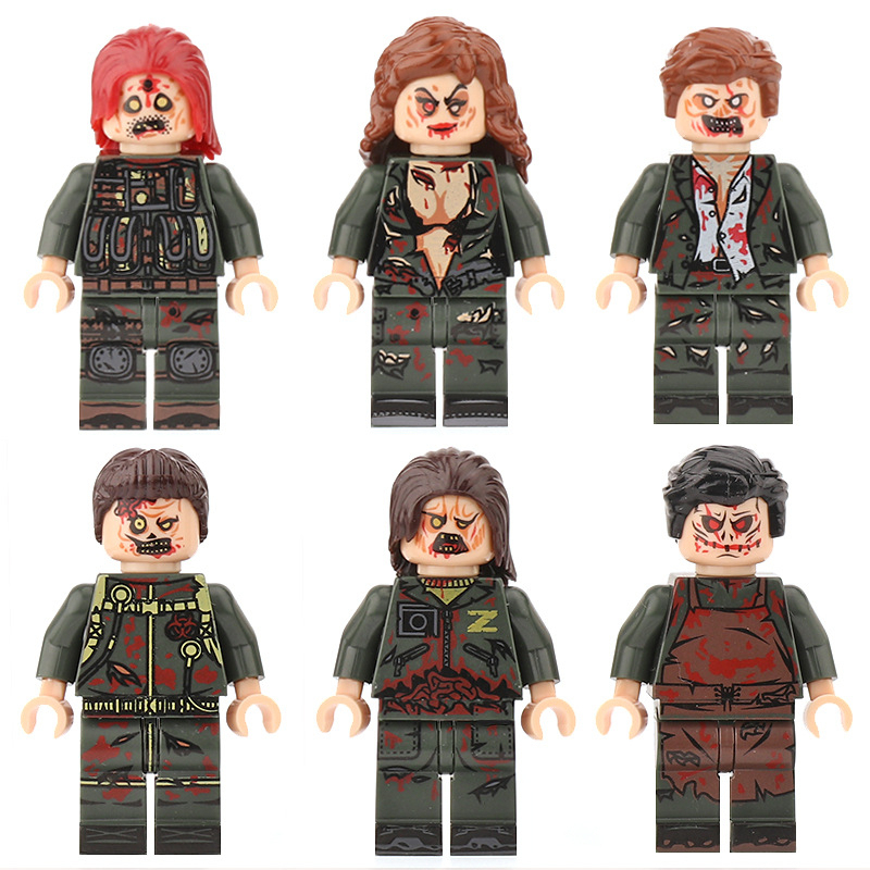 Minifigures Zombie Minigure thây ma xác sống - Đồ chơi lắp ráp xếp hình mô hình minifig nhân vật Mini Zombie Halloween