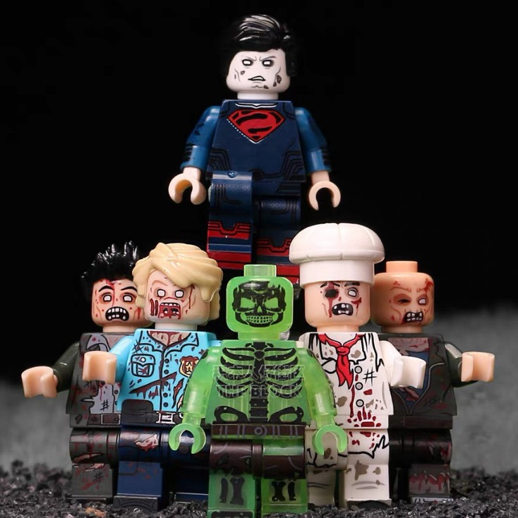 Minifigures Zombie Minigure thây ma xác sống - Đồ chơi lắp ráp xếp hình mô hình minifig nhân vật Mini Zombie Halloween