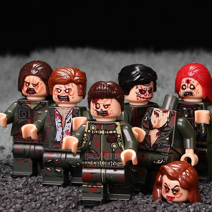 Minifigures Zombie Minigure thây ma xác sống - Đồ chơi lắp ráp xếp hình mô hình minifig nhân vật Mini Zombie Halloween