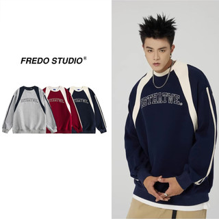 Áo Nỉ Sweater Nam Nữ Unisex Retro Hàn Quốc Kiểu Phối Sườn 𝐅𝐫𝐞𝐝𝐨 𝐌𝐞𝐧𝐰𝐞𝐚𝐫
