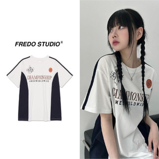 Áo Phông Phối Kiểu CHAMPIONSHIP 100% Cotton Form Rộng Mới Nhất 2023 FRD Studio