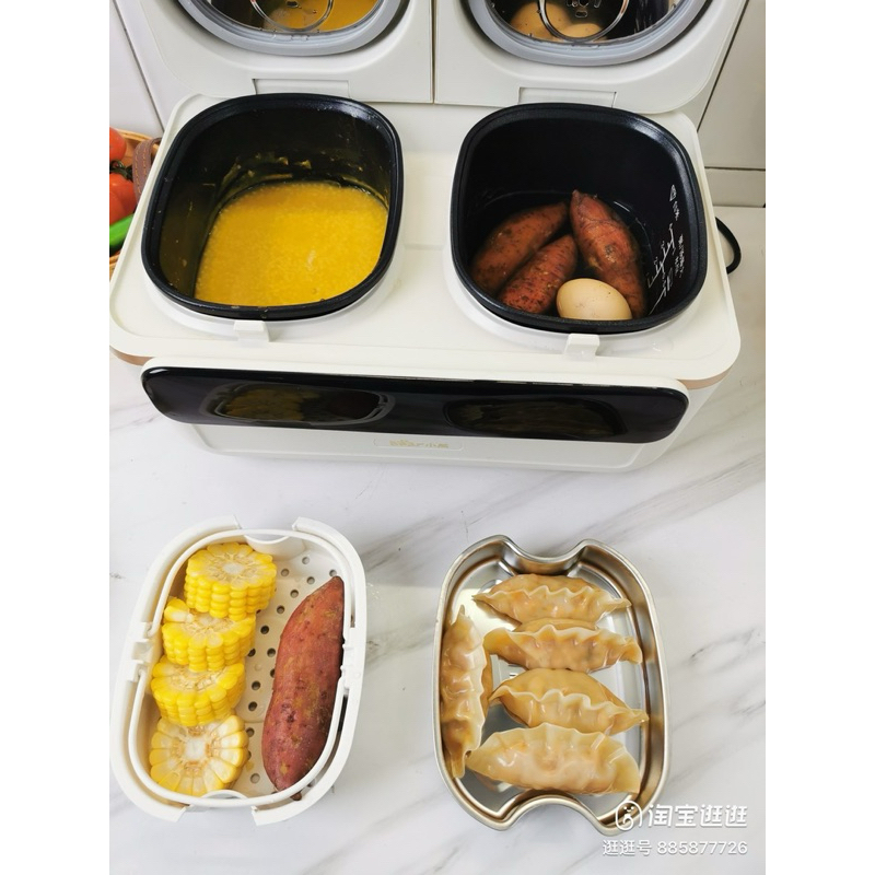 Nồi cơm điện đôi Bear mỗi nồi 2L chính hãng bảo hành 12 tháng