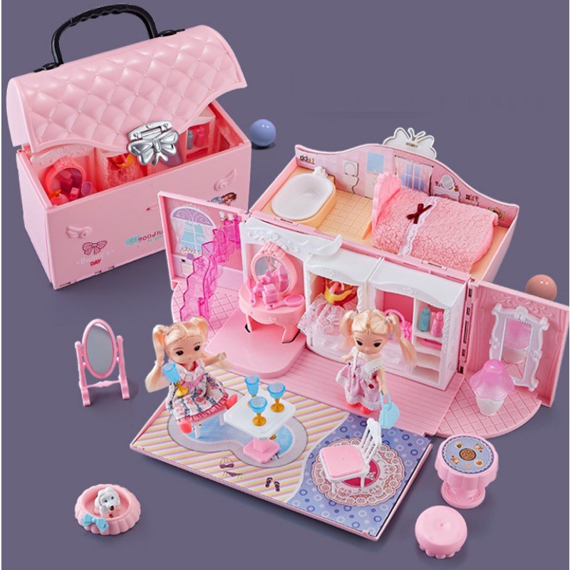 TÚI XÁCH NGÔI NHÀ CÔNG CHÚA MINI CHO BÉ - TÚI XÁCH DI ĐỘNG