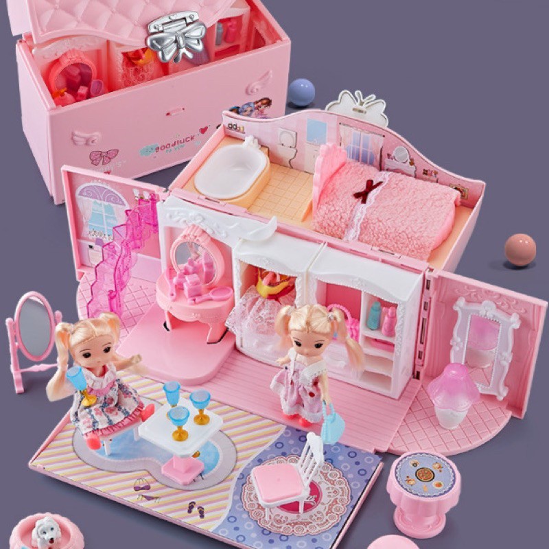 TÚI XÁCH NGÔI NHÀ CÔNG CHÚA MINI CHO BÉ - TÚI XÁCH DI ĐỘNG