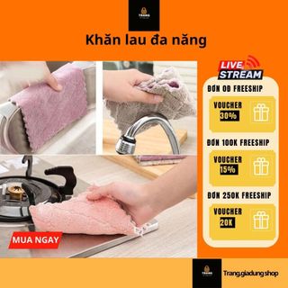 Combo 10 Khăn lau bếp siêu thấm đa năng 2 mặt