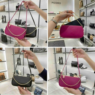  túi pedro kẹp nách mini đen hồng có hộp xịn sò 