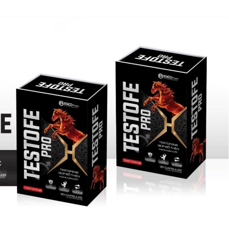 Viên uống Testofe Pro - hỗ trợ tăng cường sinh lực và khả năng sinh lý ở nam giới. Hộp 30 viên [Mẫu mới]
