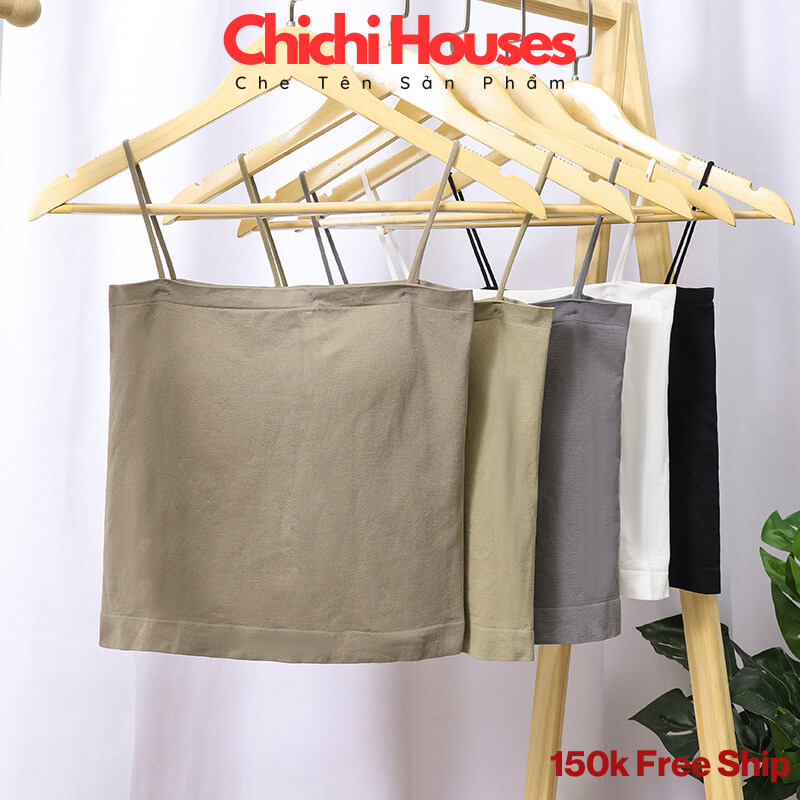 Áo hai dây thun nữ cao cấp CHICHI HOUSES vải cotton 100% co dãn tốt - 9998