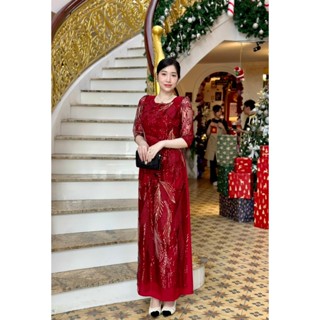 đầm dạ hội nữ thiết kế sang trọng , dự tiệc ngồi sui