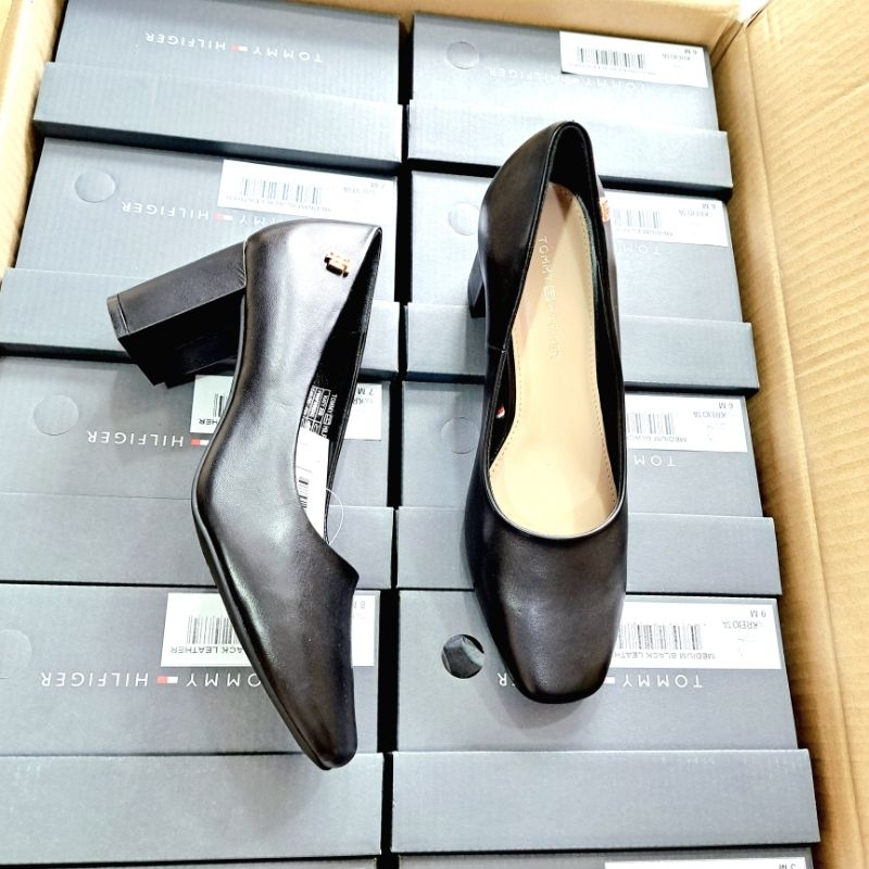 Giày cao gót tommy da thật