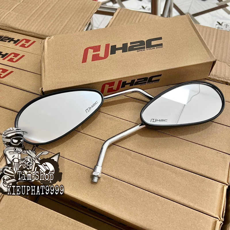 Kính H2C Kiểu su giọt nước gắn nhiều dòng xe máy