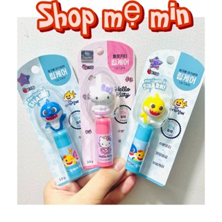 Son dưỡng môi cho bé, kem bôi nẻ organic PinkFong BabyShark cho bé từ 2 tuổi+ Baby Lip Care nội địa Hàn